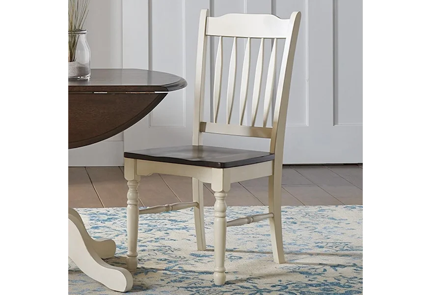 British Isles - CO Slatback Side Chair by AAmerica at Esprit Decor Home Furnishings